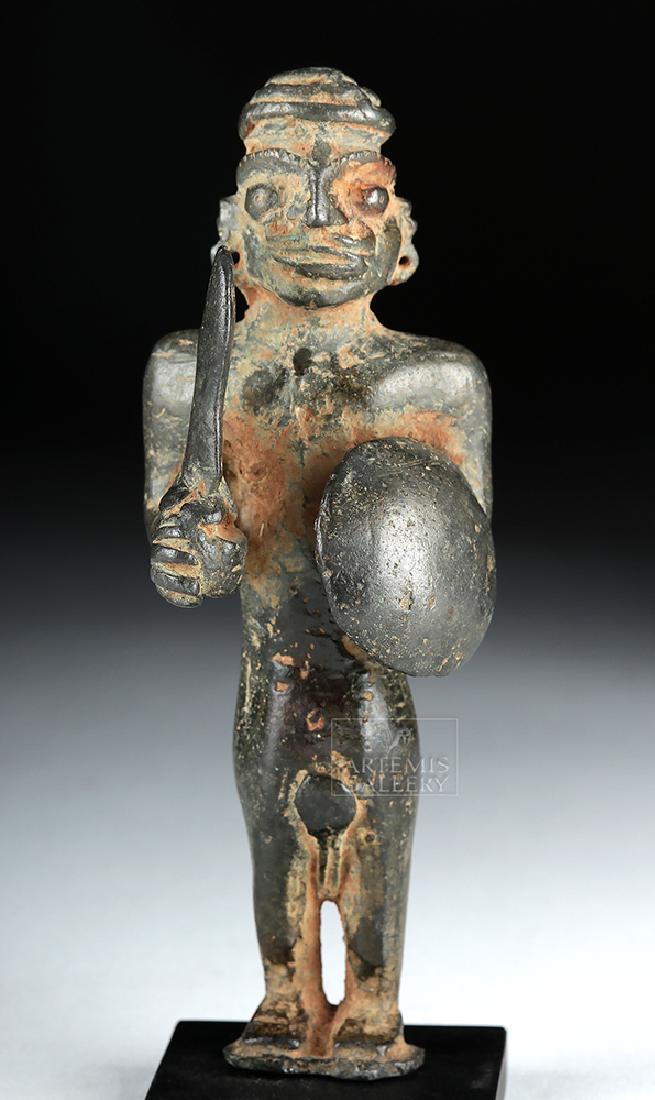 Bactrian Bronze Male Warrior w/ Sword and Shield (1 of 5)