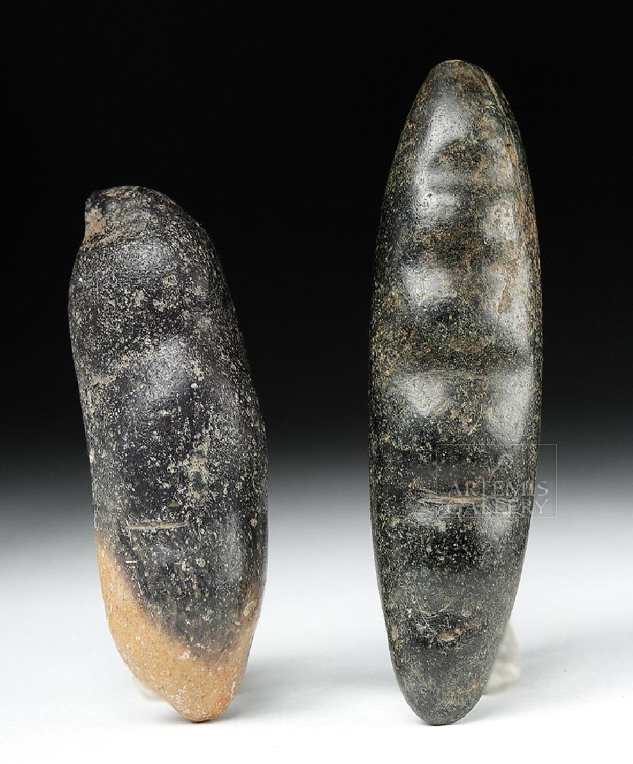 Pair of Chavin Carved Stone Hallucinogenic Seed Pods (1 of 4)