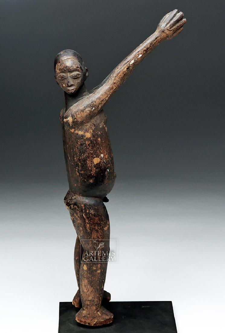 Early 20th C. African Lobi Carved Wooden Bateba Figure (1 of 6)