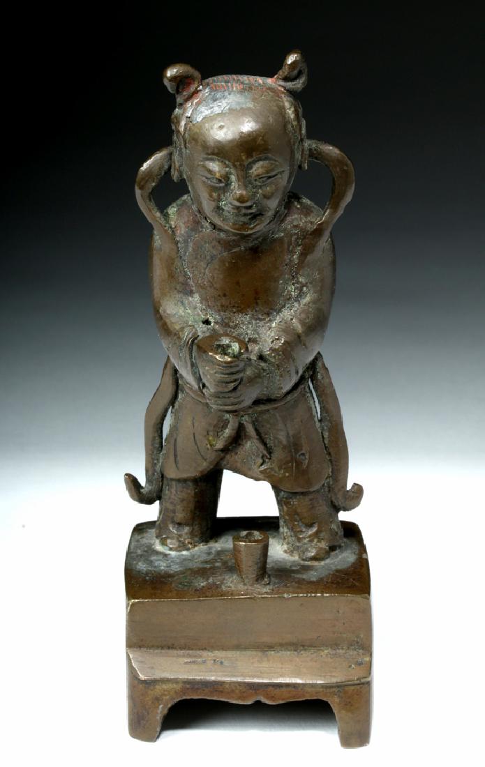 Early 20th C. Chinese Bronze Statue - Standing Figure (1 of 5)