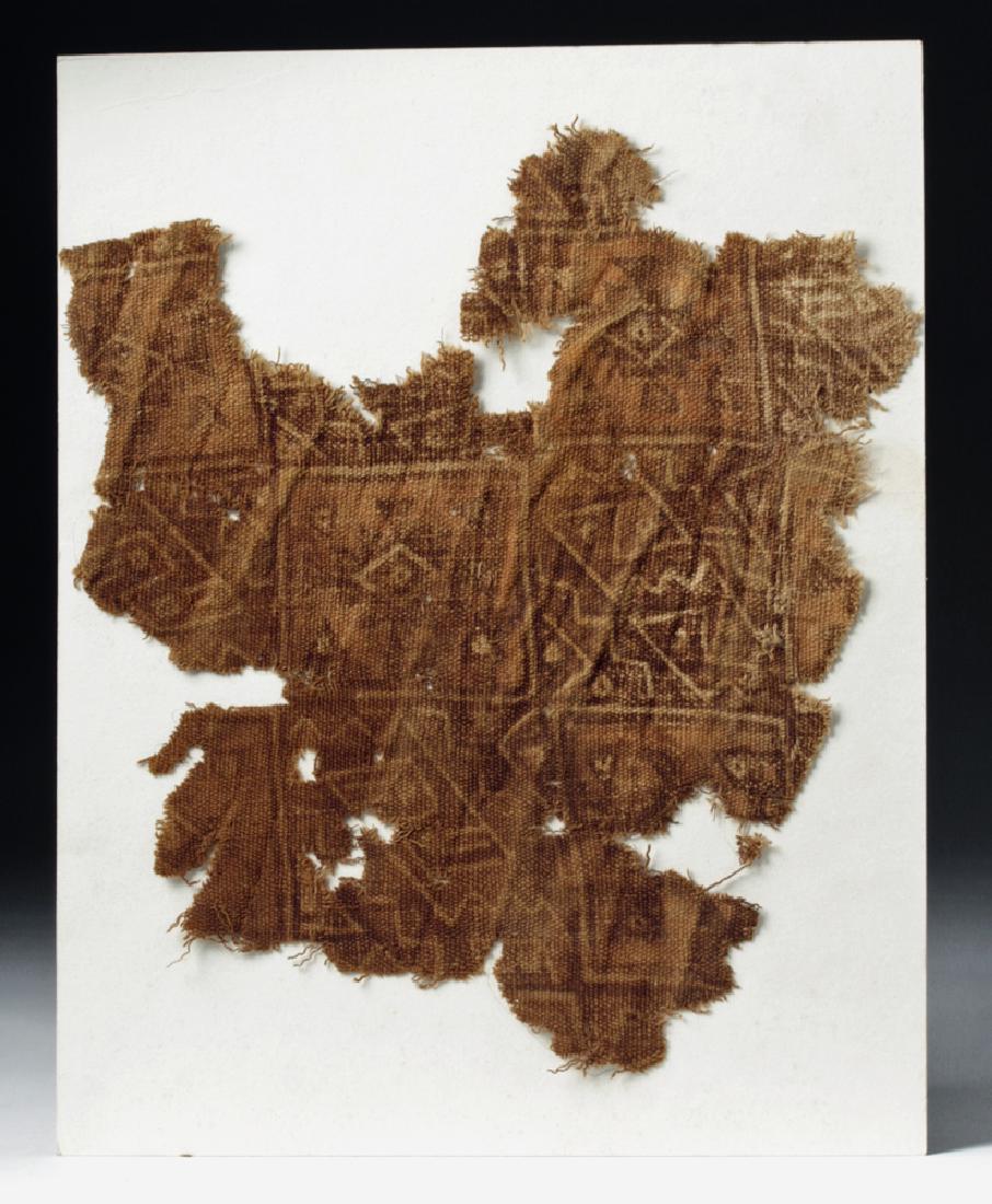 Peruvian Chancay Textile Fragment - Abstract Motif (1 of 3)