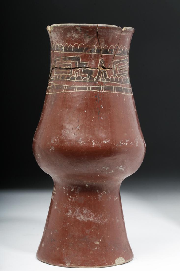 Mixtec Redware Pottery Jar - Abstract Geometric Motif (1 of 6)