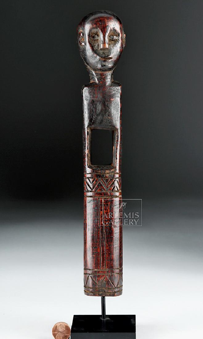 Early 20th C. Sumba Wooden Weaving Machine Post (1 of 5)