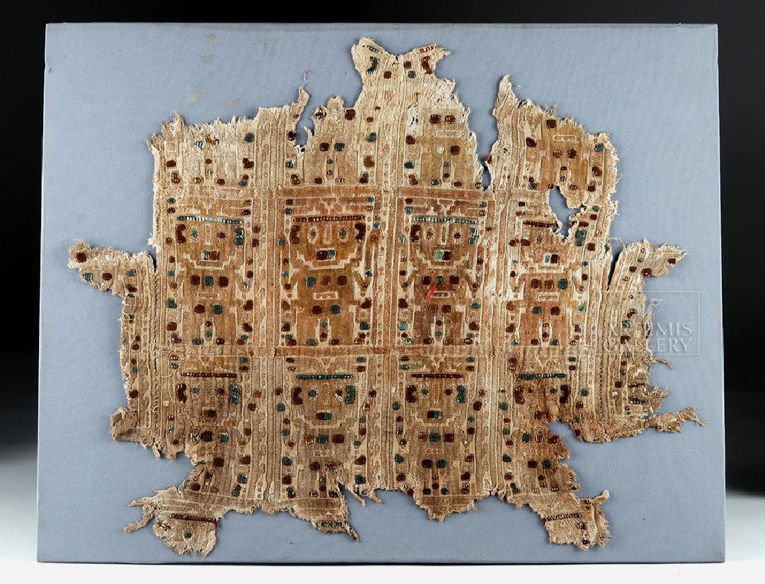 Chancay Textile Panel Fragment w/ Abstract Figures (1 of 5)