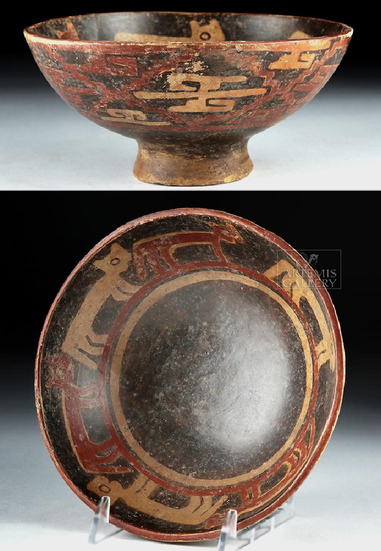 Narino Pottery Negative-Resist Bowl w/ Zoomorphs (1 of 8)