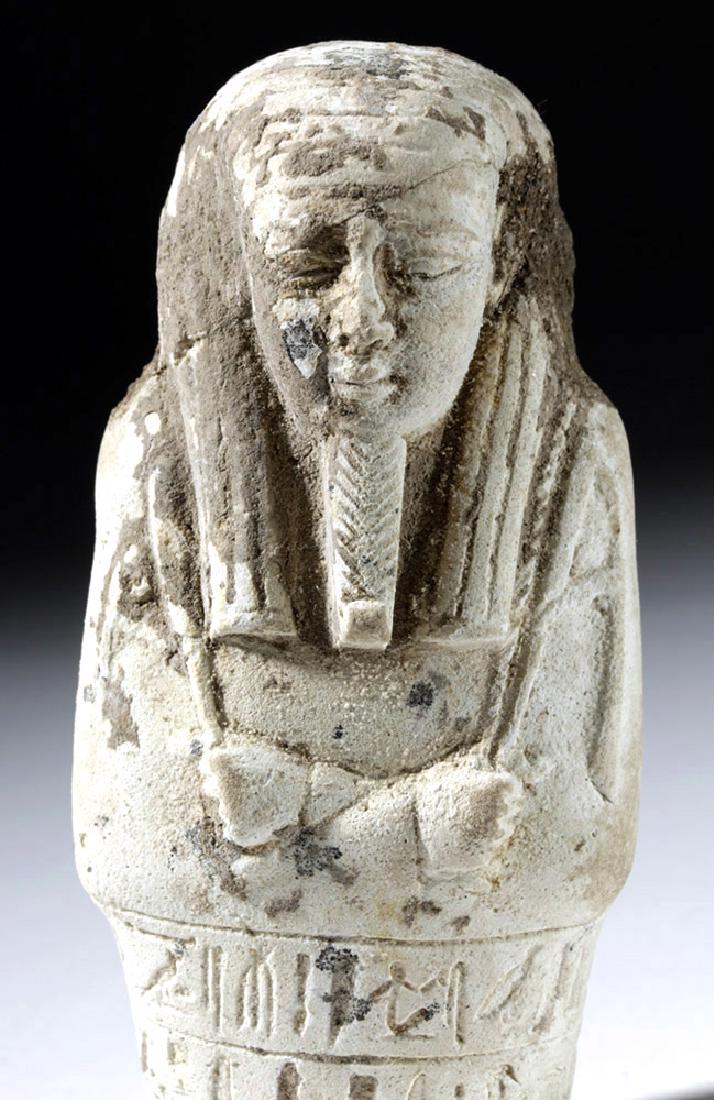 Rare Egyptian White Faience Ushabti (1 of 8)