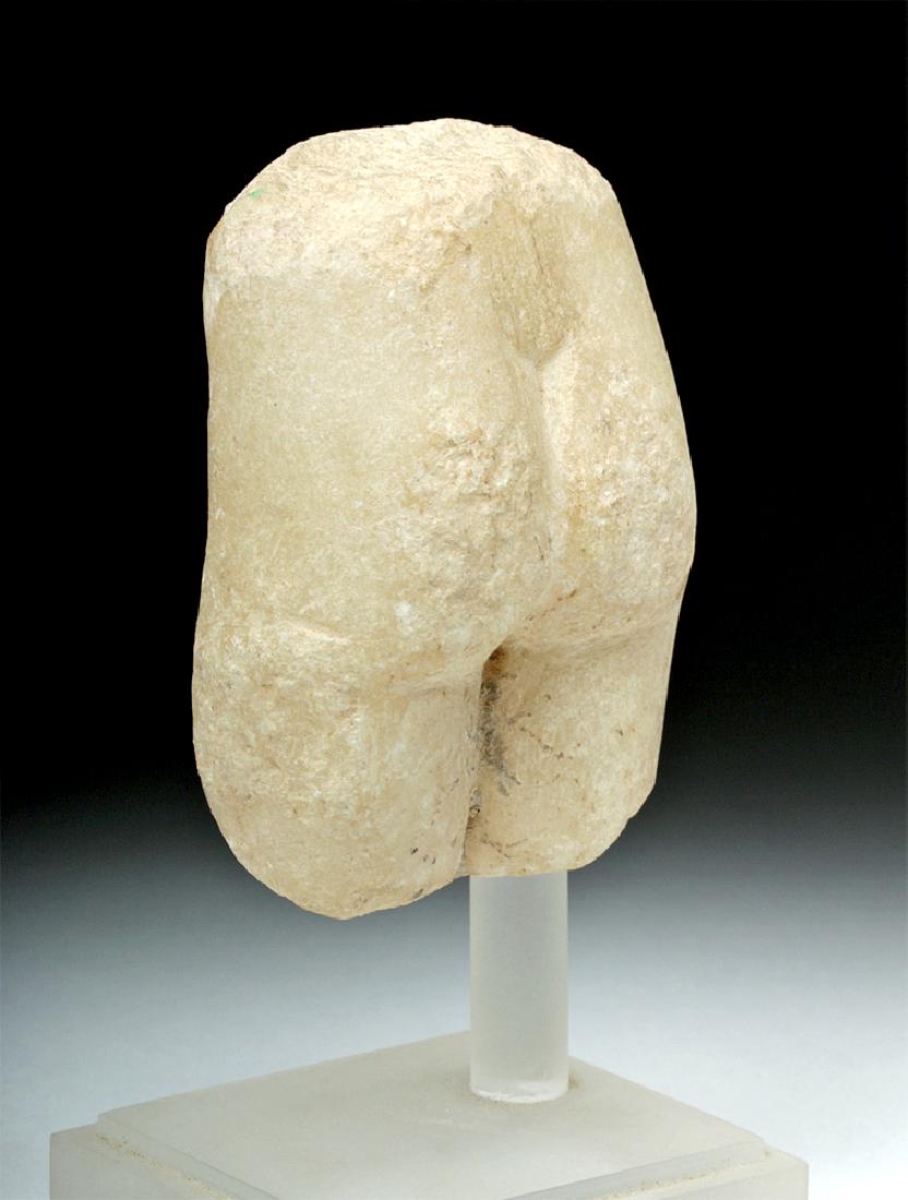Roman Marble Lower Torso of Venus / Aphrodite: **Originally Listed At $500** Rome, Imperial Period, ca. 1st to 4th century CE. A carved marble section of a female nude sculpture - possibly Venus (Aphrodite), the goddess of love and beauty - depict