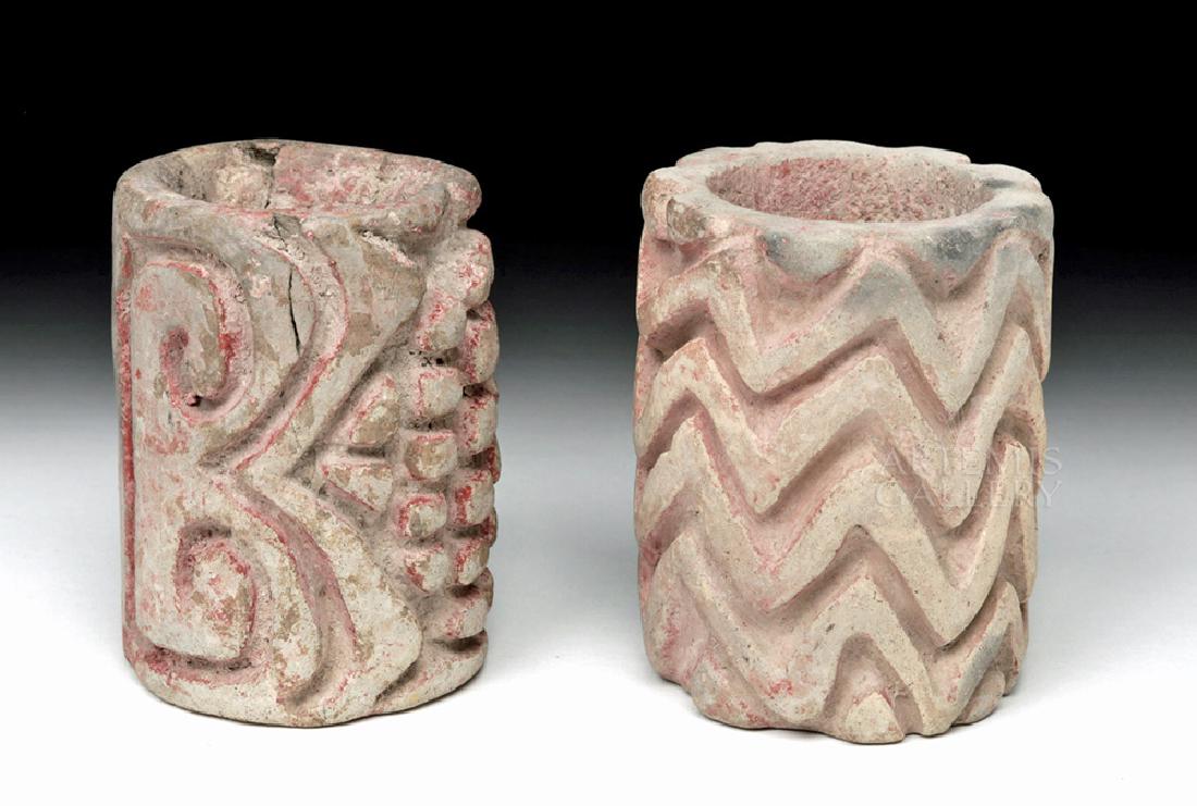 Pair Classic Olmec Pottery Roller Seals (1 of 6)