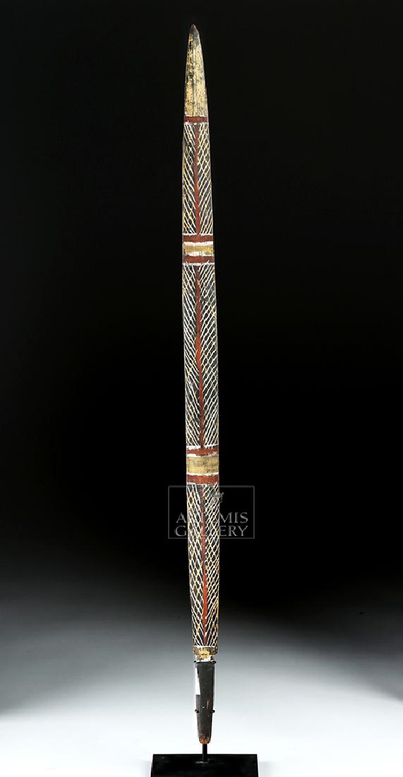 20th C. Aboriginal Painted Wood Ceremonial Spear (1 of 6)