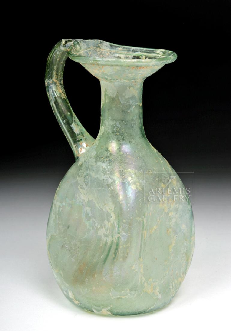 Roman Holy Land Green Glass Bottle (1 of 7)