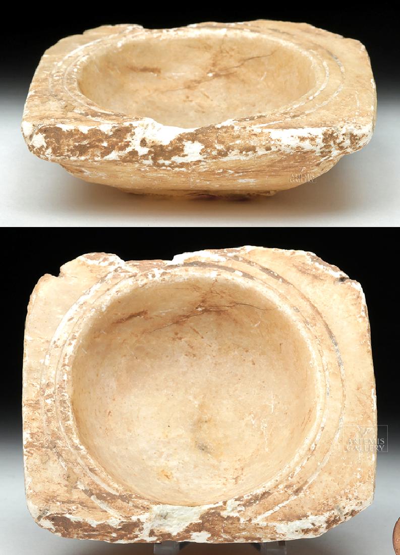 Bactrian Alabaster Offering Bowl (1 of 8)
