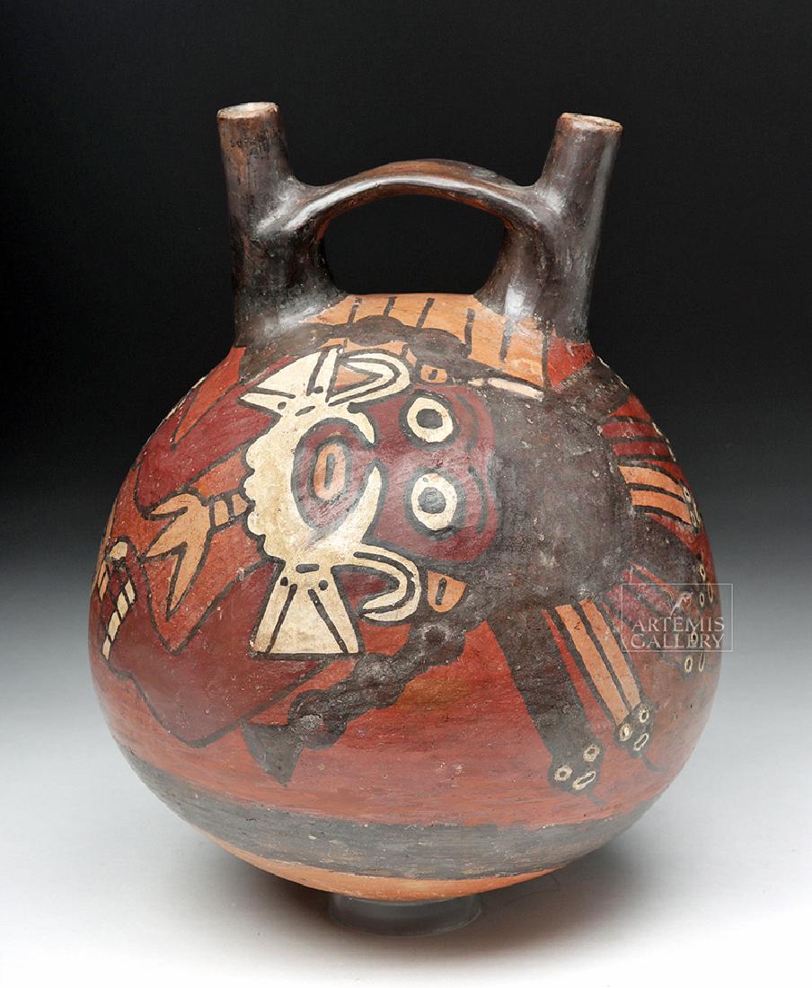 Nazca Polychrome Vessel, Anthropomorphic Mythical Being (1 of 8)