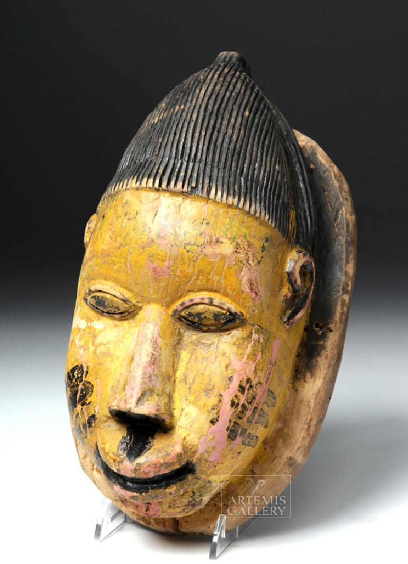 Mid-20th C. African Ibibio Wood Mfon Ekpo Dance Mask (1 of 6)