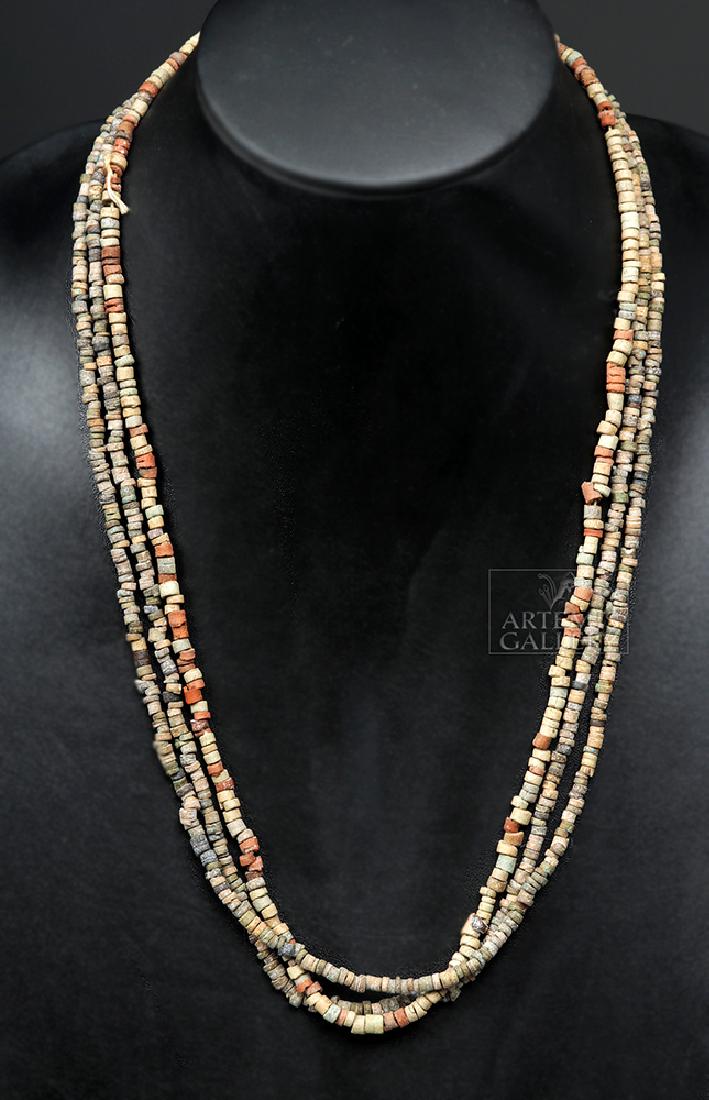 Lot of 2 Egyptian Stone Beaded Necklaces (1 of 4)