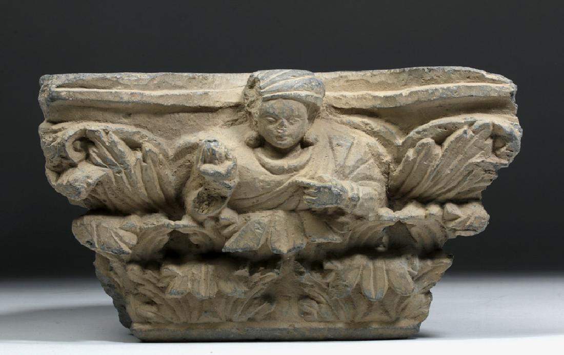 Gandharan Schist Carving - Indo-Corinthian Capital (1 of 8)