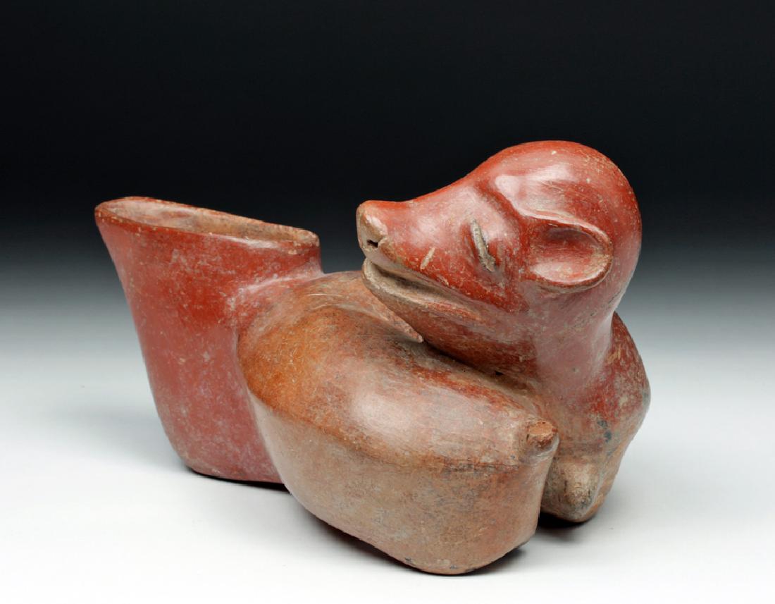 Colima Pottery Redware Curled Dog (1 of 7)