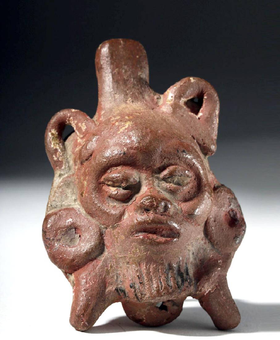 Rare Mayan Pottery Whistle in Form of God (1 of 7)