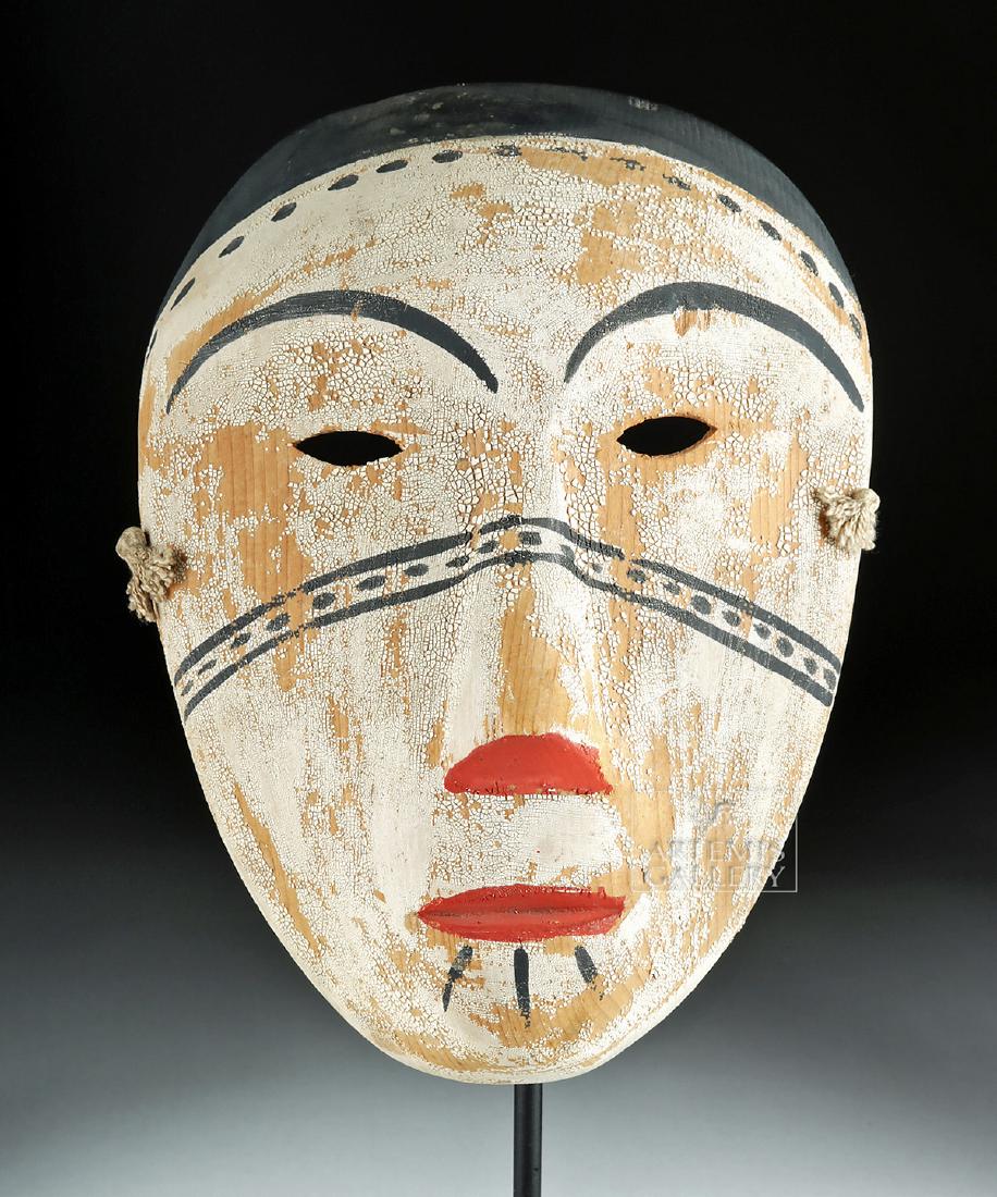 20th C. Inuit Painted Wood Mask (1 of 6)