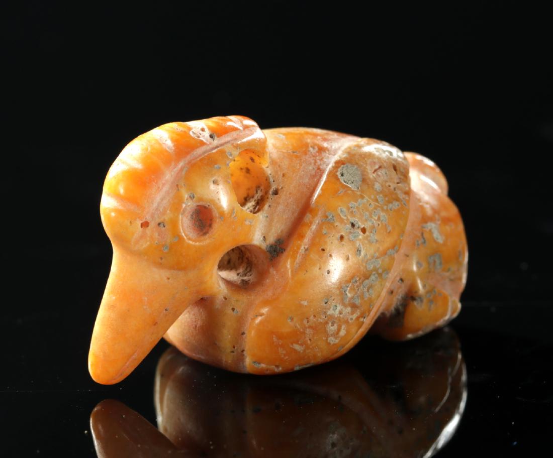 Moche Spondylus Shell Carving - Avian Form (1 of 5)