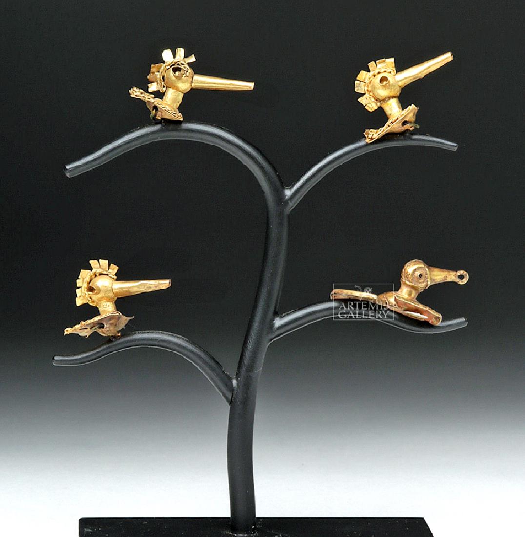 Pre-Columbian Vicus-Frias Gold Birds (Group of 4) (1 of 6)