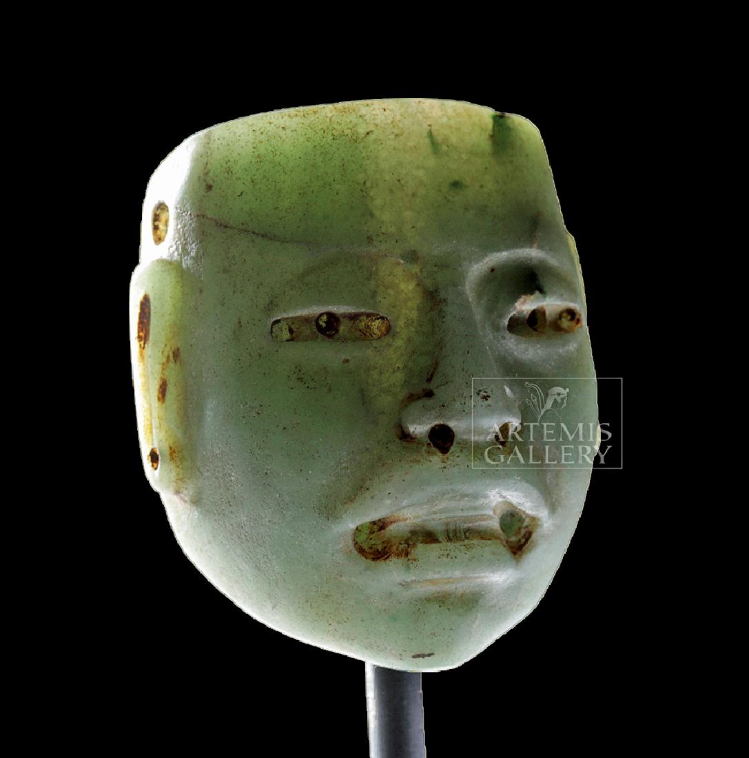 Important Olmec Jade Maskette (1 of 6)