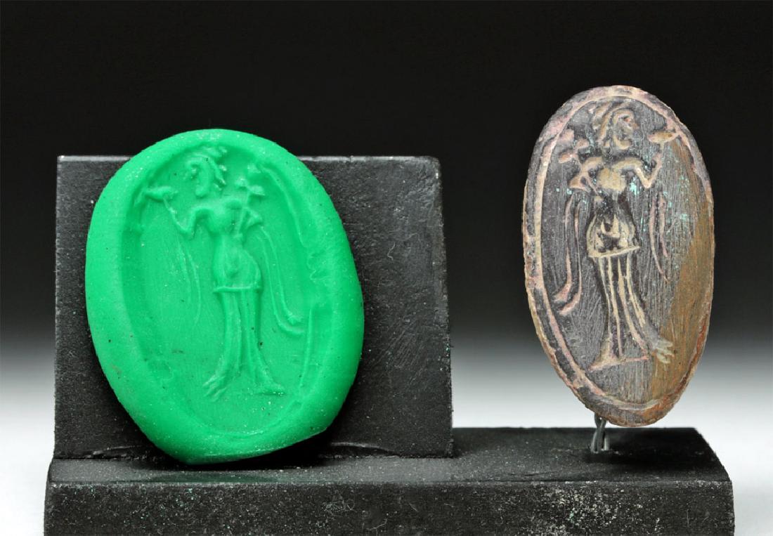 Ancient Greek Stone Seal - Sensuous Female (1 of 4)