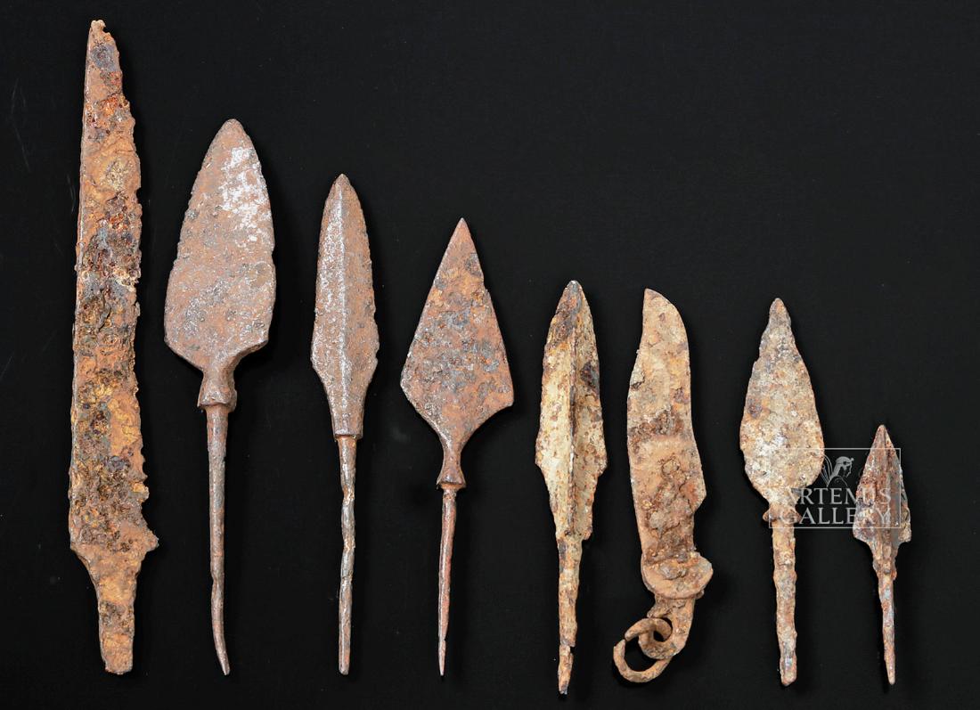 Assortment of Eight Iron Weapons - Holy Land / Roman (1 of 2)