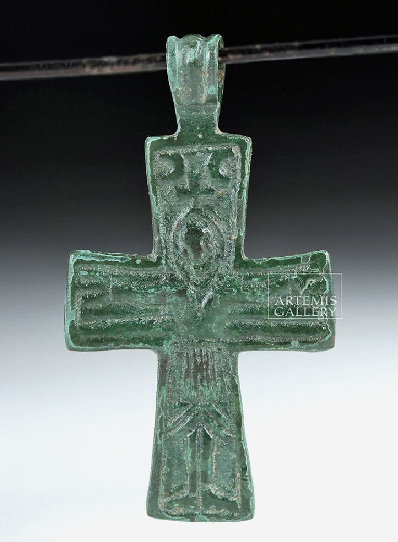 Miniature 9th C. Byzantine Bronze Cross (1 of 4)