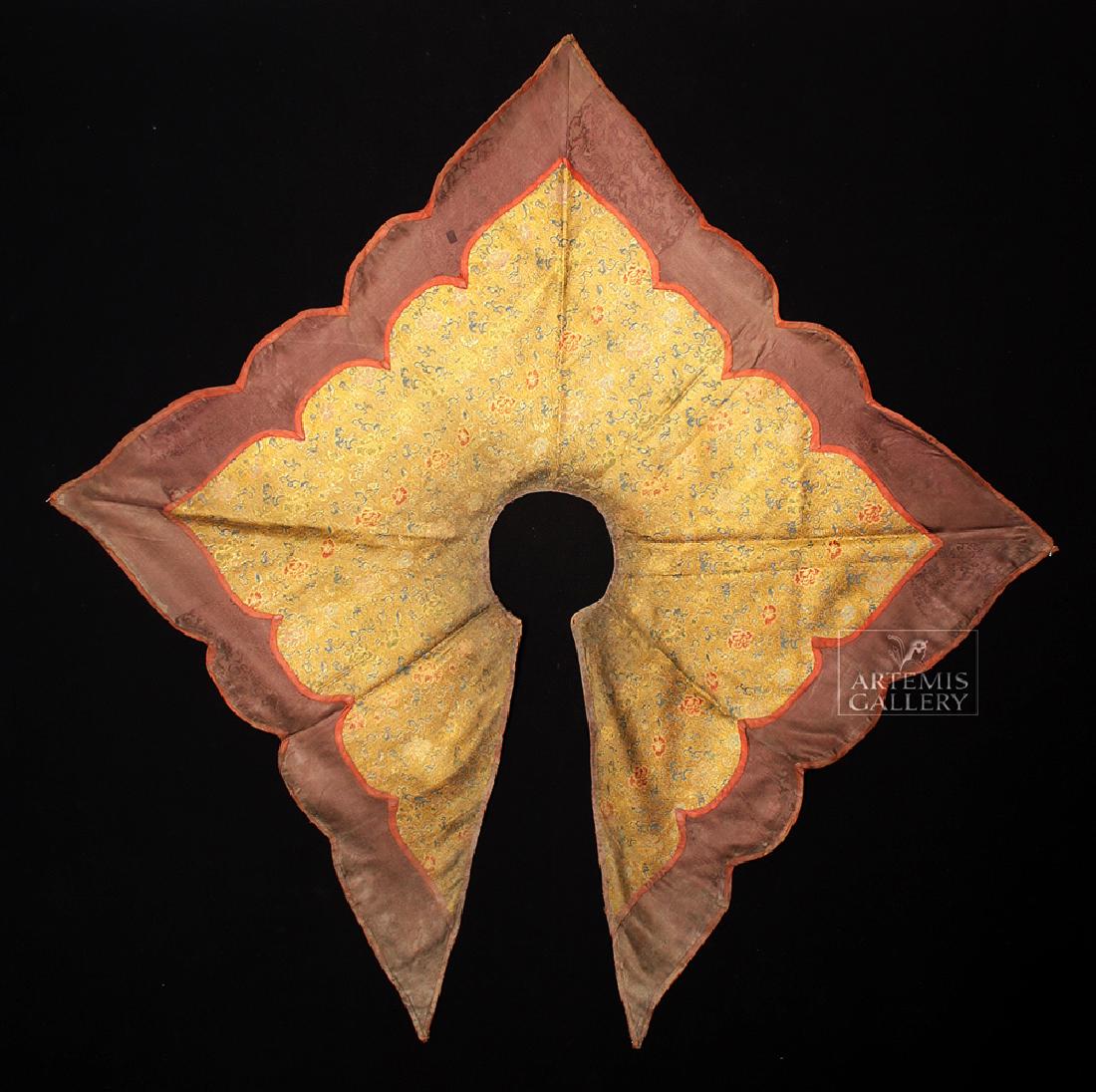 19th C. Tibetan Lama Dance Brocade Cloth (1 of 4)