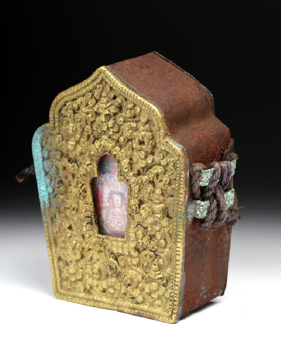 Early 20th C. Tibetan Bronze "Ghau" - Prayer Box (1 of 7)
