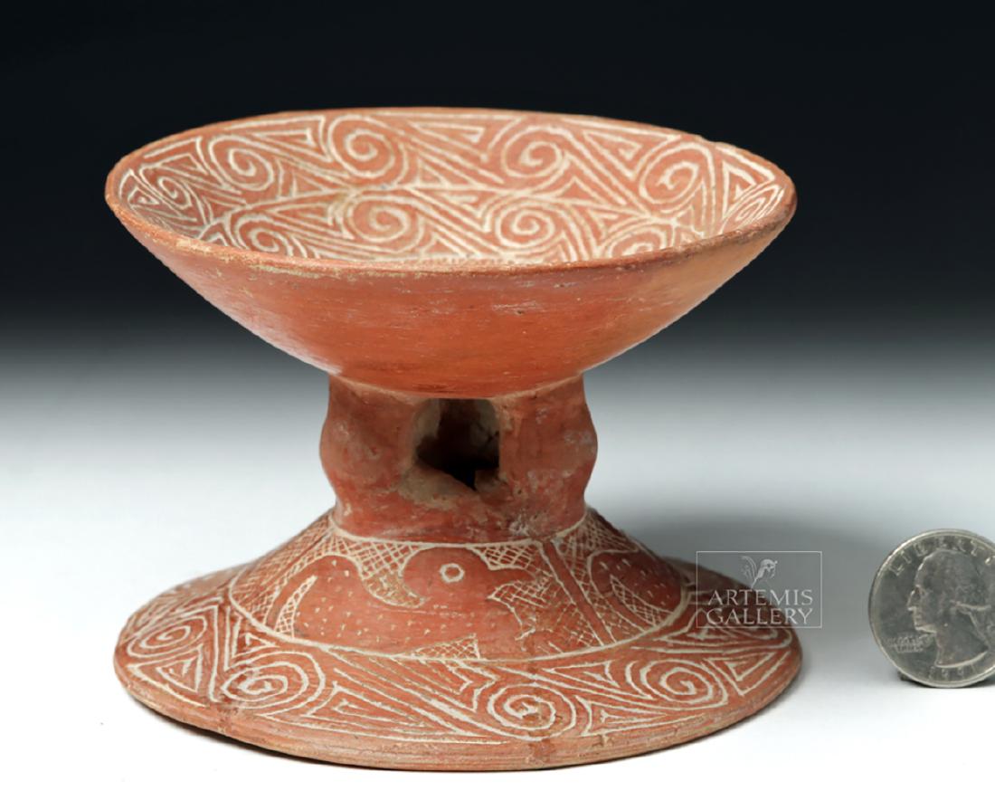 Chorrera / La Tolita Pottery Pedestal Plate - Birds (1 of 7)