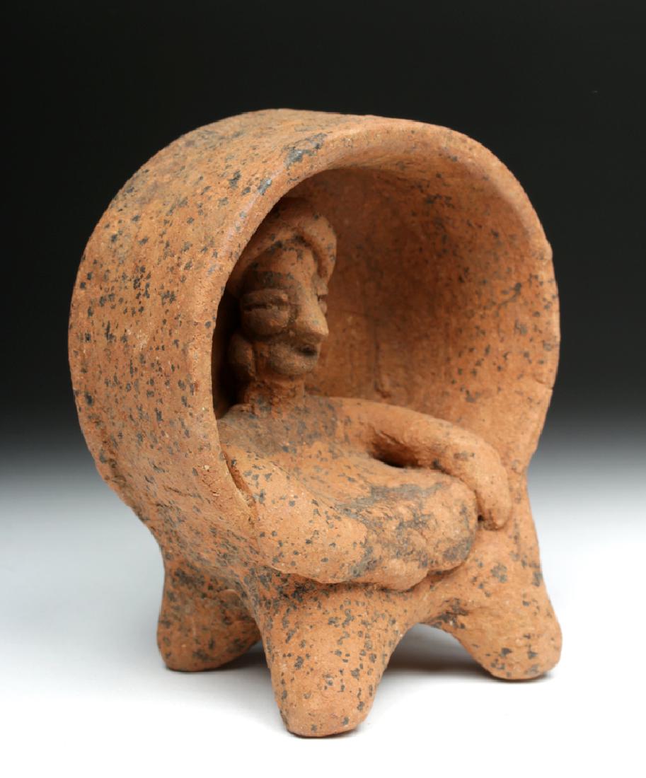 Colima Ceramic Figure Enthroned in Drum (1 of 7)