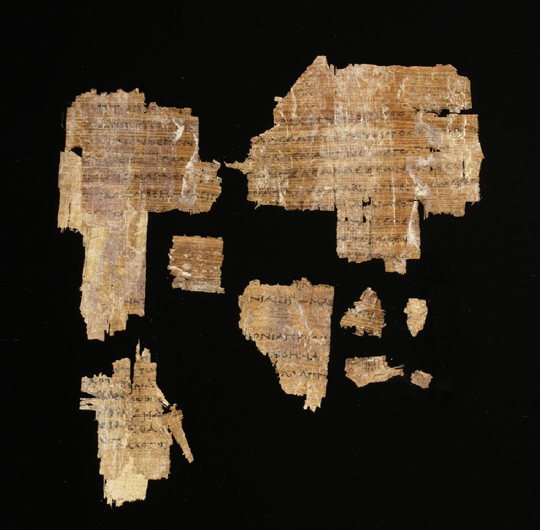 Egyptian Papyrus Fragments - Greek / Demotic Script (1 of 3)