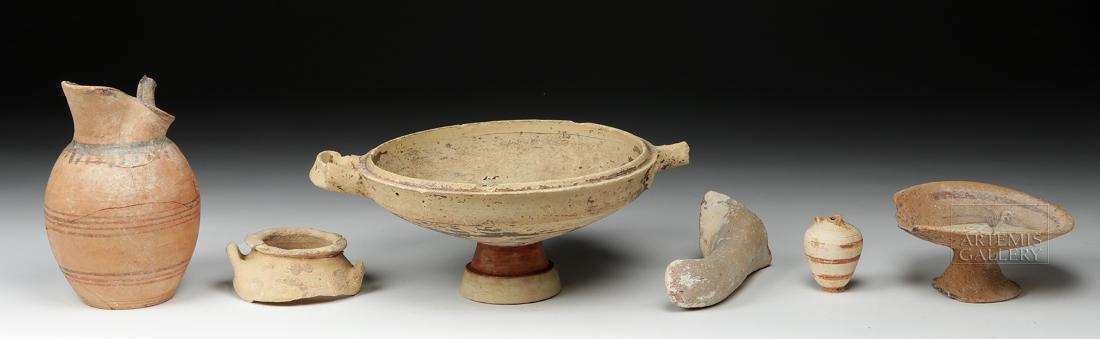 Six Ancient Greek Pottery Pieces / Fragments (1 of 4)