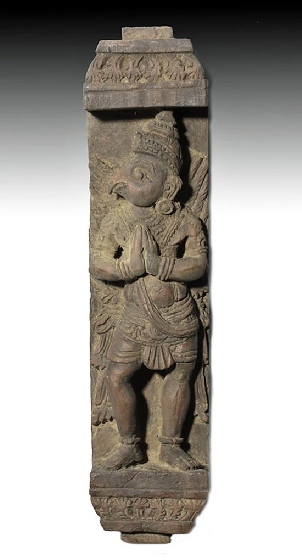 18th C. Nepalese Wood Panel with Garuda (1 of 5)