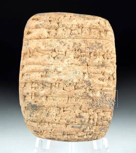 Mesopotamian Clay Cuneform Tablet