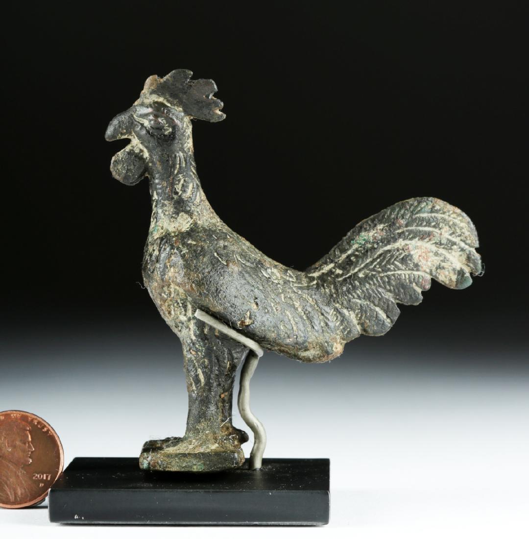 Roman Bronze Rooster - Wonderful Feathered Details (1 of 4)