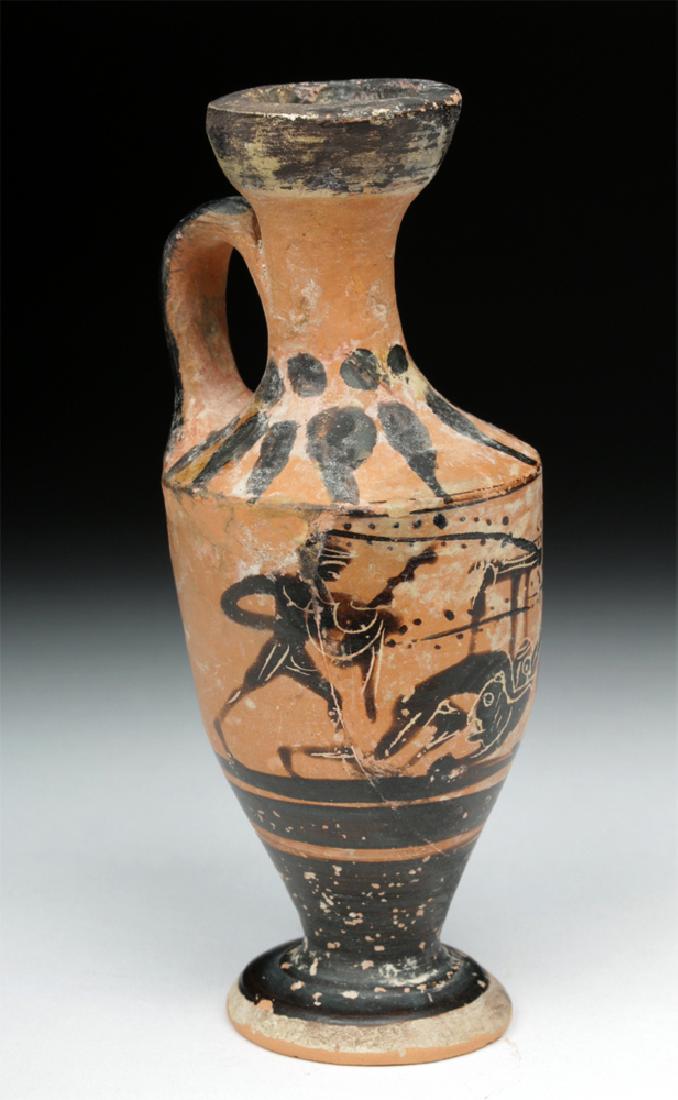 Miniature Greek Attic Lekythos - Warriors, Lion (1 of 7)