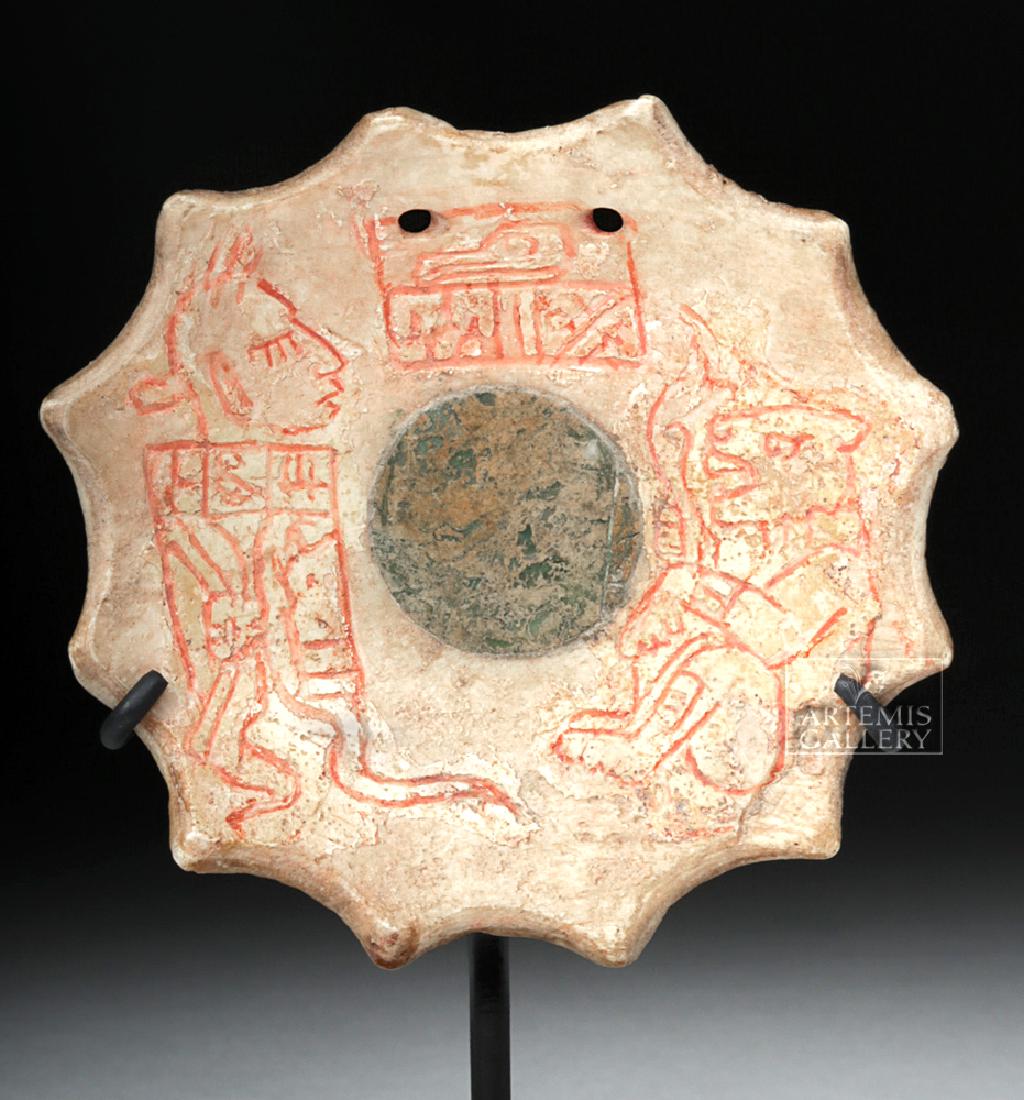 Mayan Shell Pendant w/ Greenstone Inlay (1 of 6)