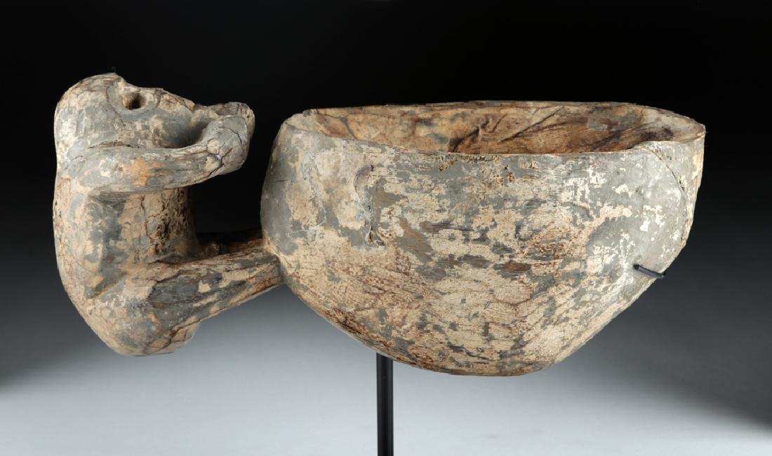 19th C. Hawaiian Wood Figural Bowl (for Consuming Kava) (1 of 6)