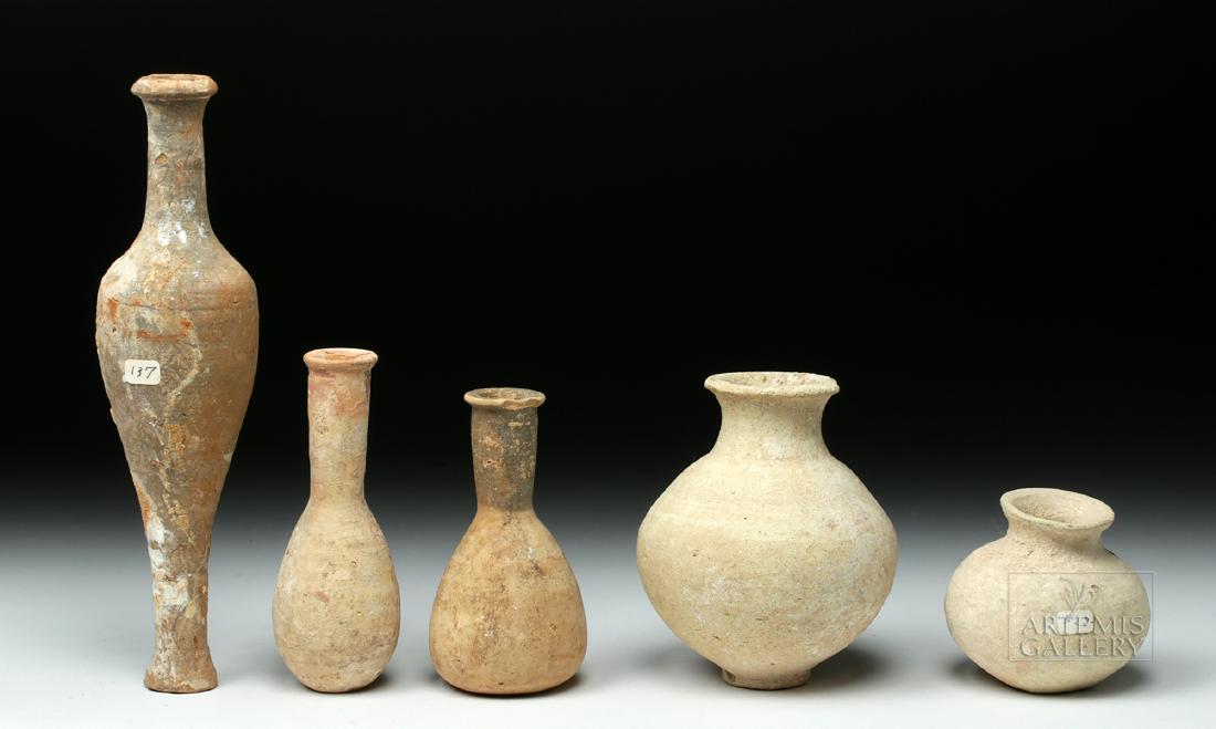 Lot of 5 Greek Hellenistic Pottery Vessels (1 of 6)
