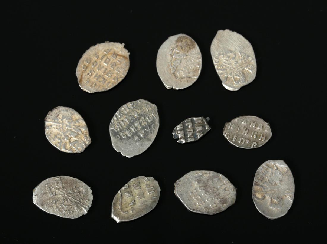 16th C. Russian Silver Coin Lot - 11 Coins (1 of 2)