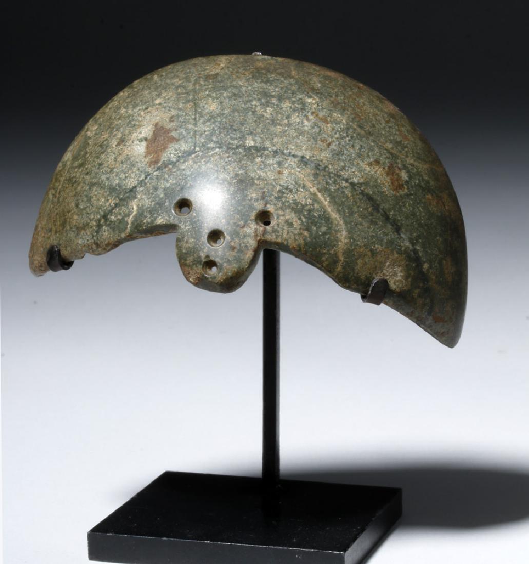 Rare Chontal Greenstone Pectoral-Eagle w/ Spread Wings (1 of 5)