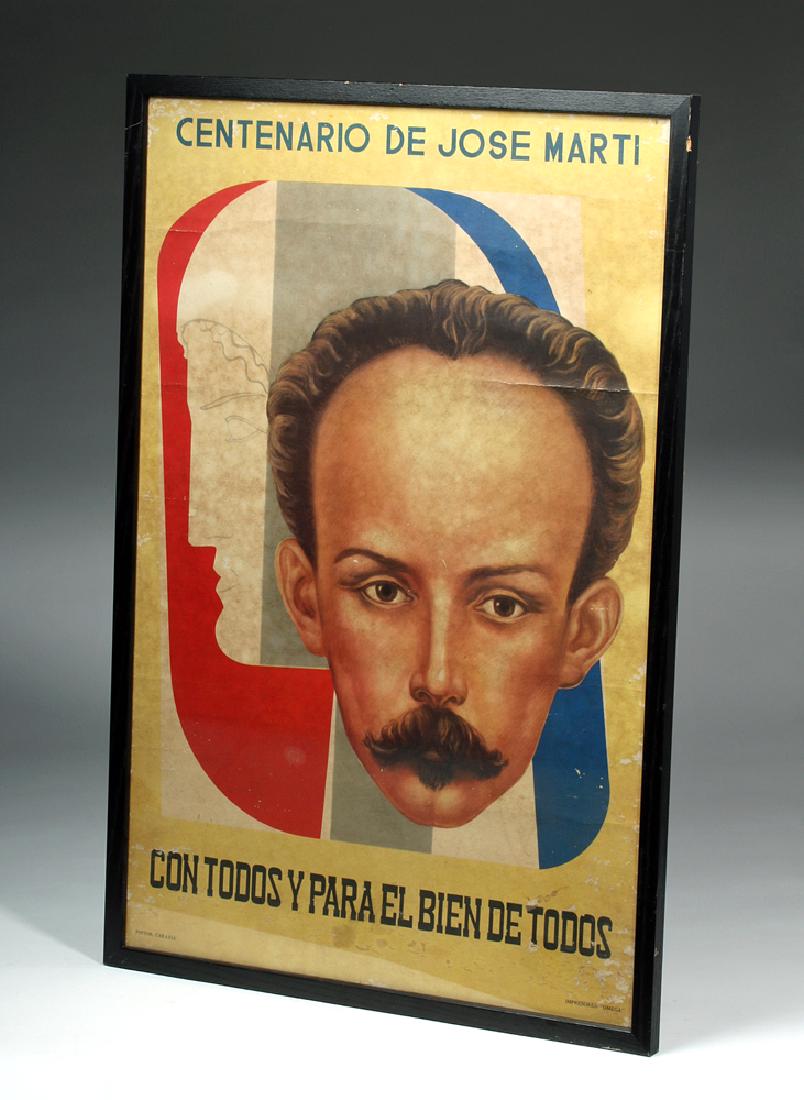 Rare 20th C. Jose Marti Propaganda Poster (1 of 2)