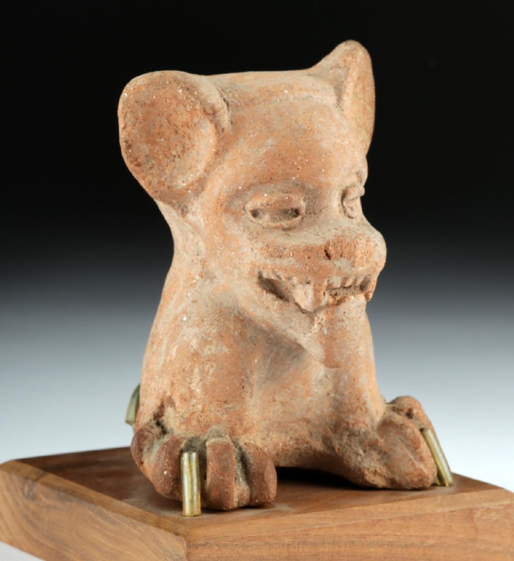 Adorable Mayan Pottery Jaguar Whistle (1 of 4)