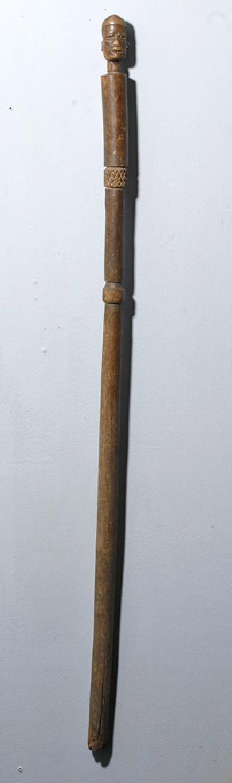 African Makonde Wooden Carved Walking Stick or Staff (1 of 8)