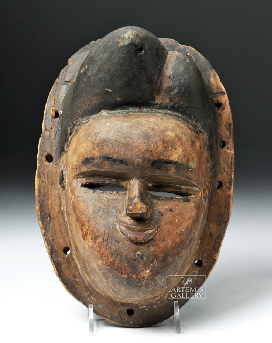 Early 20th C. African Ibibio Wood Mask - Mfon Ekpo (1 of 6)