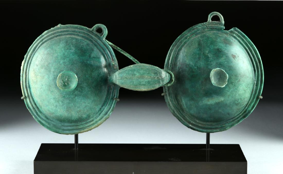 Massive Greek Double Bronze Fibula (1 of 4)