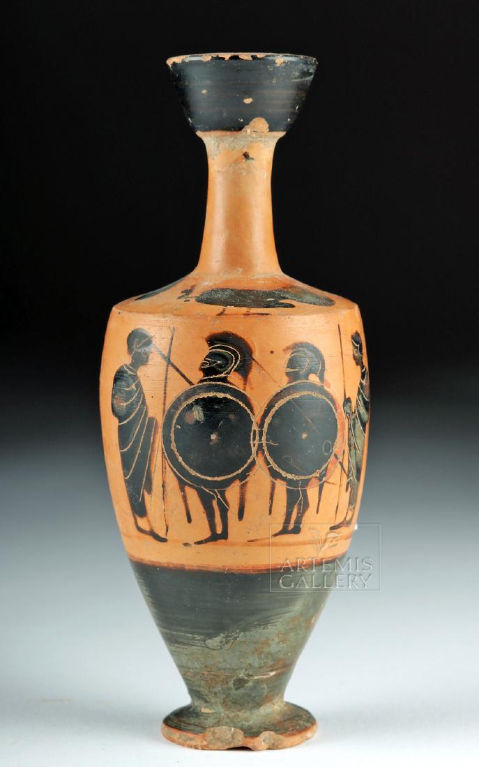 Greek Attic Black-Figure Pottery Lekythos (1 of 6)