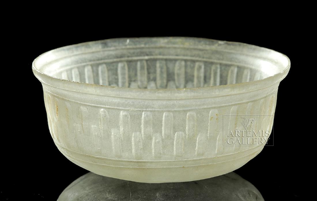 Incredible Roman Wheel Decorated Glass Bowl (1 of 5)